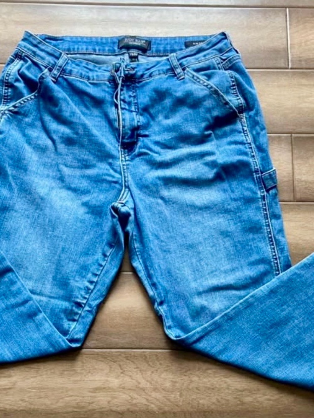 Judy Blue Relaxed Fit Mid Blue Denim Jeans